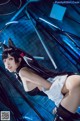 Coser @ 水 淼 Aqua Vol.054: 碧蓝 航线 爱 宕 犬 同人 机车 (40 photos)